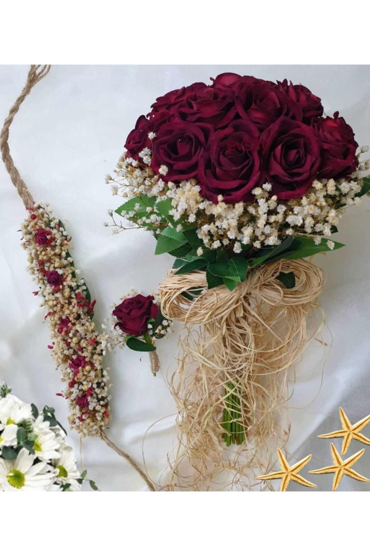 Gelin Buketi Damat Yaka Çiçeği