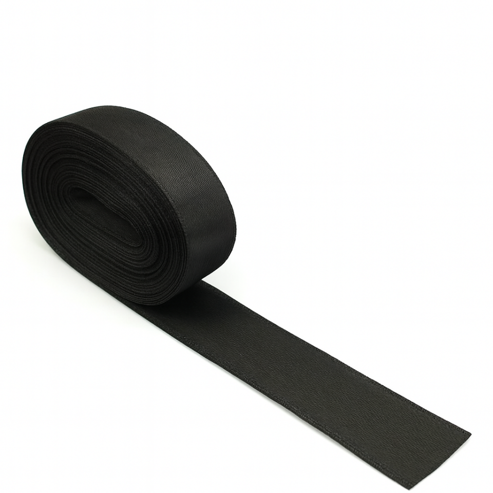 Saten Kurdela 2 Cm 10 Metre 1 Top En 2 Santim Boy 10 Metre Kurdele Siyah