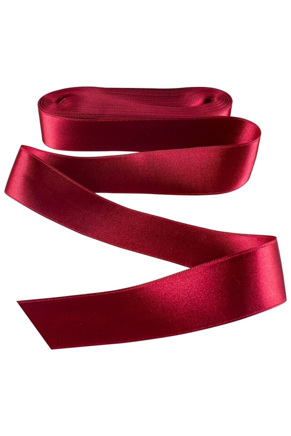 Saten Kurdela 3 Cm Kırmızı 10 Metre Bordo