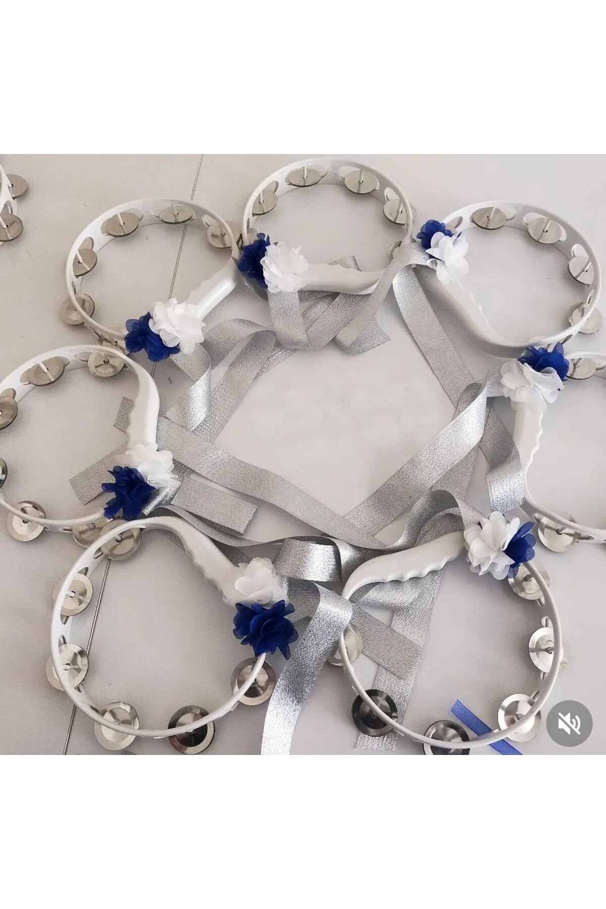 Kurdale Ile Süslenilmiş Tef Kına Defi Kına Malzemesi 10 Adet