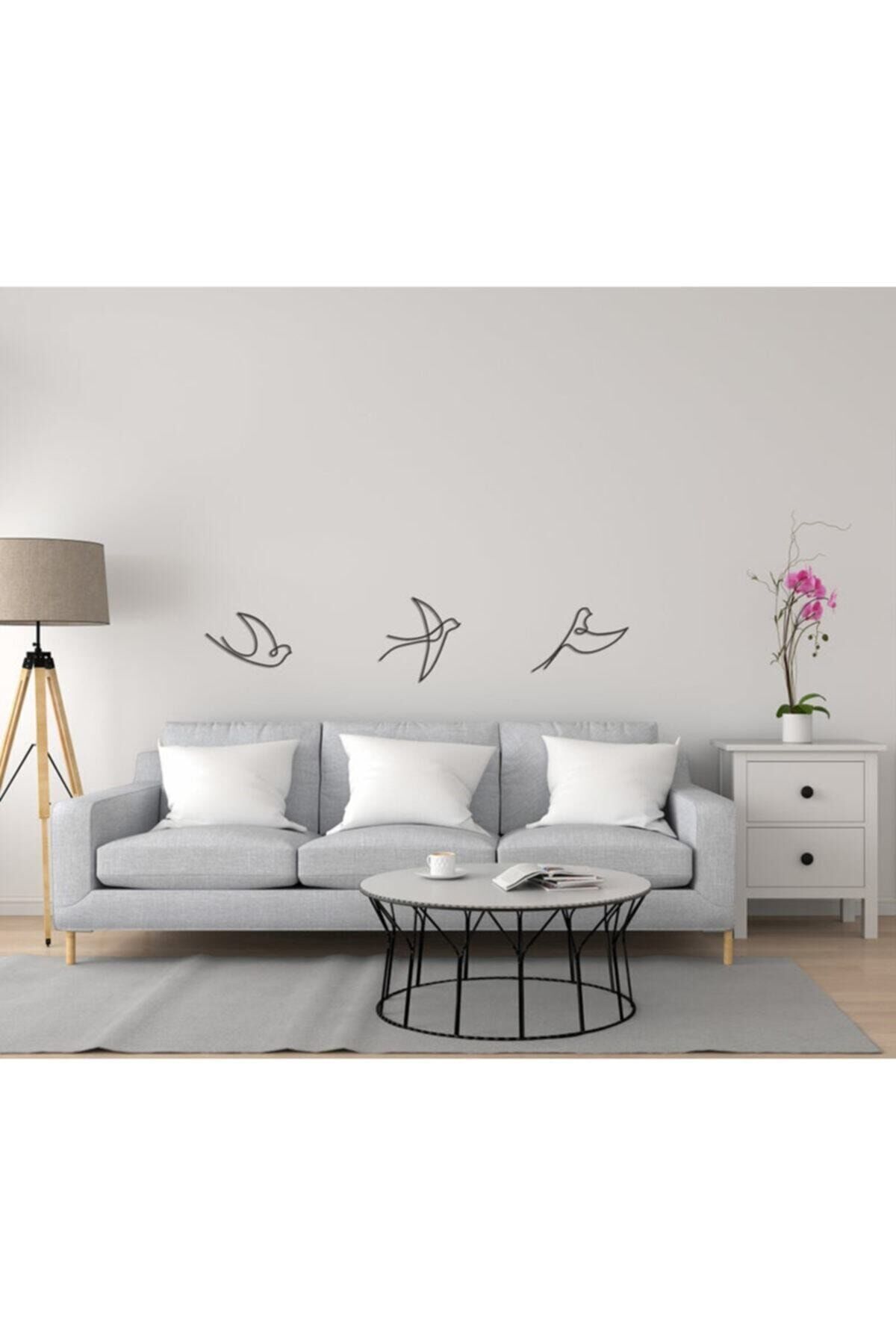 Dekoratif Ahşap Modern Üçlü Duvar Süsü Duvar Dekor