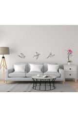 Dekoratif Ahşap Modern Üçlü Duvar Süsü Duvar Dekor