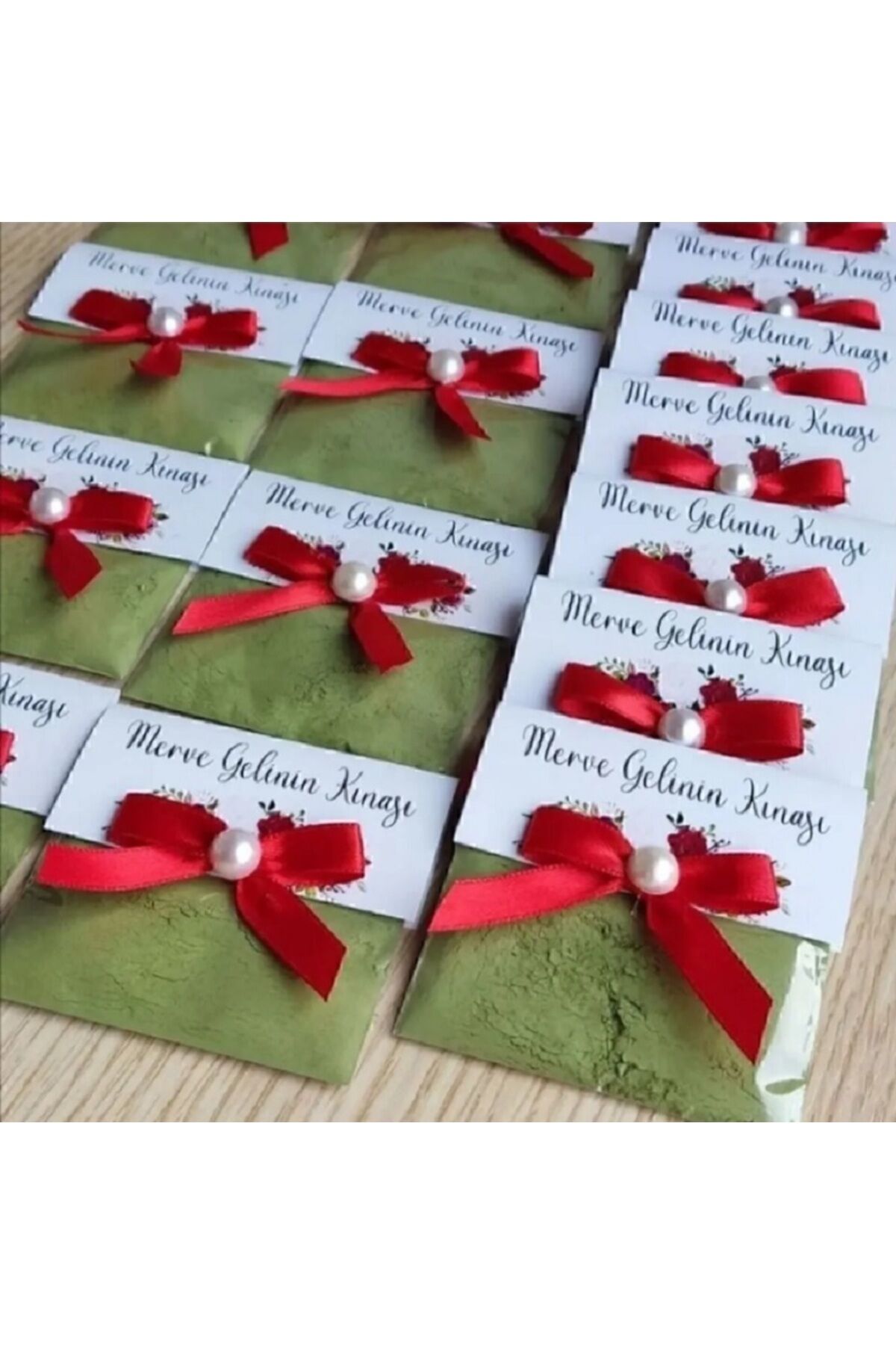 Kişiye Özel Dağıtmalık Hediyelik Kına, Kına Gecesi, 6 Ay Kınası, Sticker Kına Paketi,25 Adet