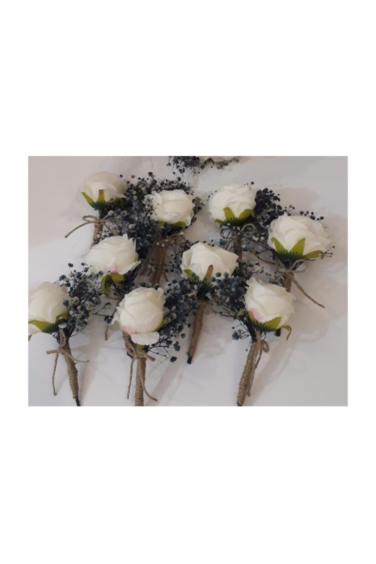 Damat Ve Arkadaşları Için Doğal Kuru Yaka Çiçeği Parti Aksesuarı