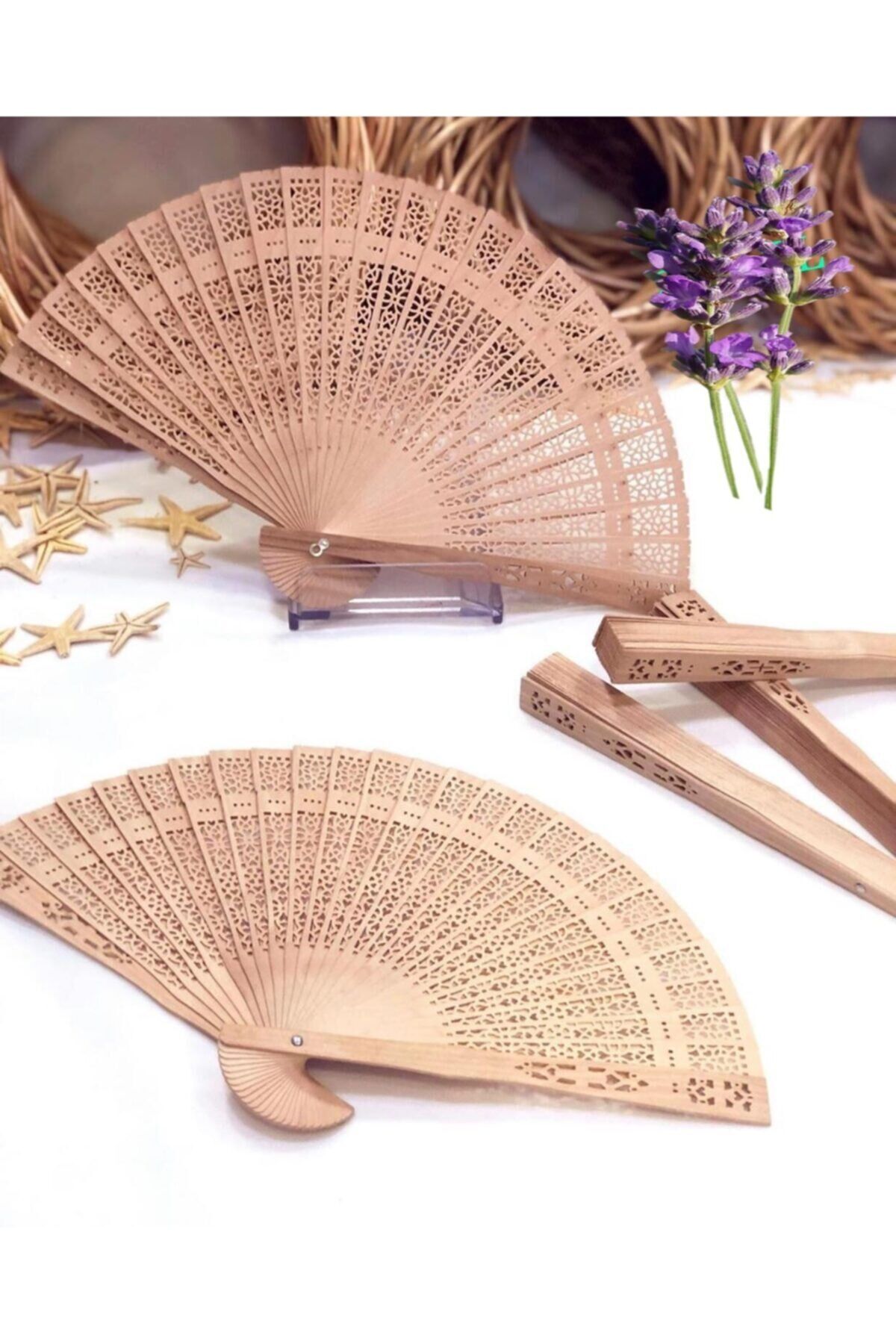 Ahşap Yelpaze 10 Adet