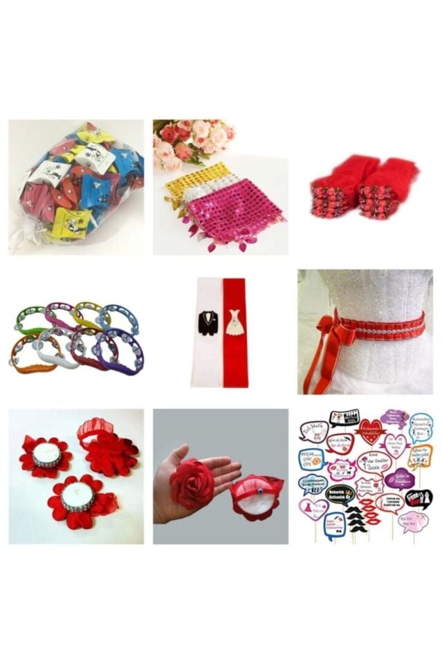 Kına Gecesi Kına Malzemesi 149 Parça Ekonomik Kına Seti