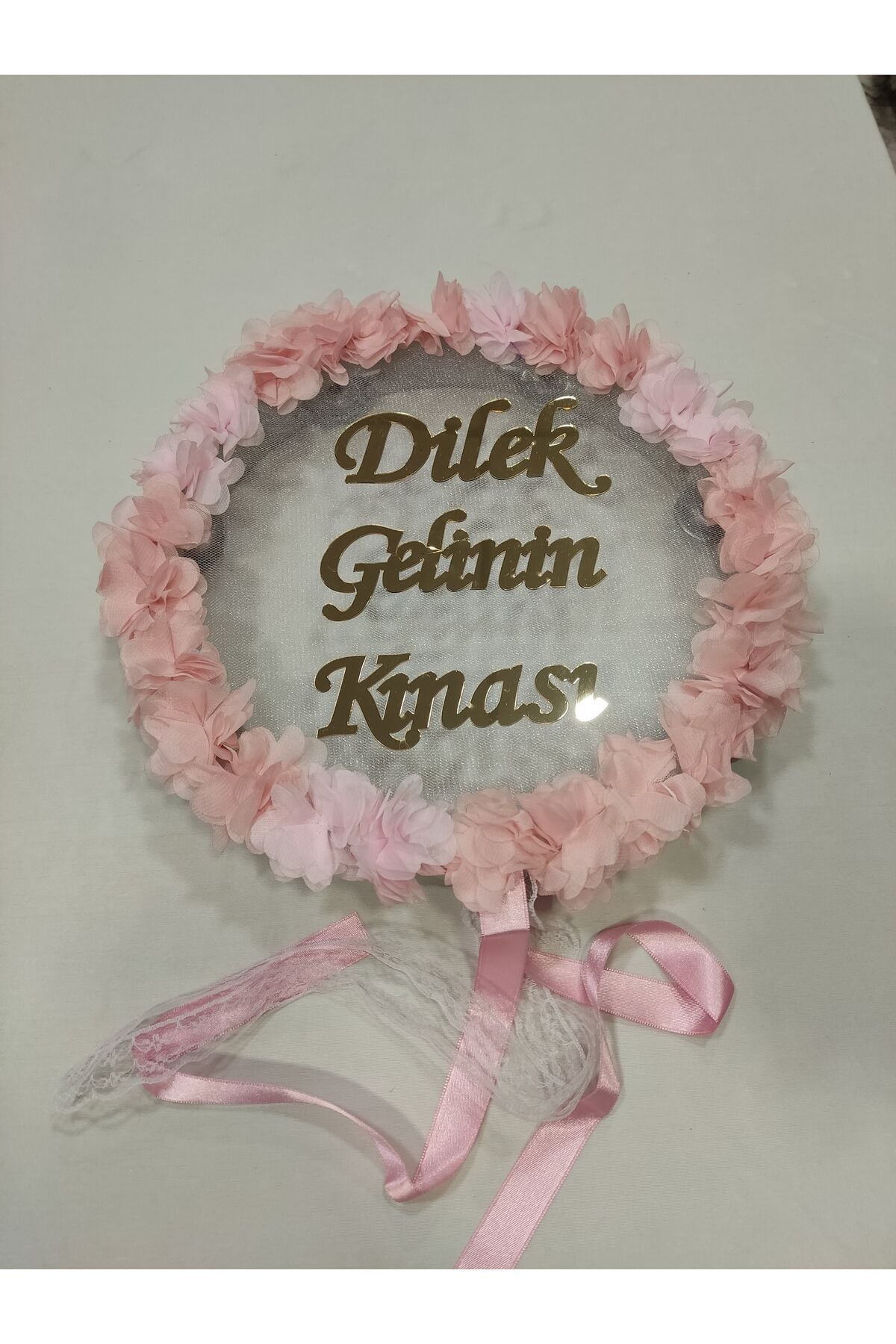 İsme Özel Lazer Güllü Pleksi Süslü Deri Tef Kına Gecesi Gelin Tefi 30 cm Vurmalı Çalgı Müzik Aleti Pudra