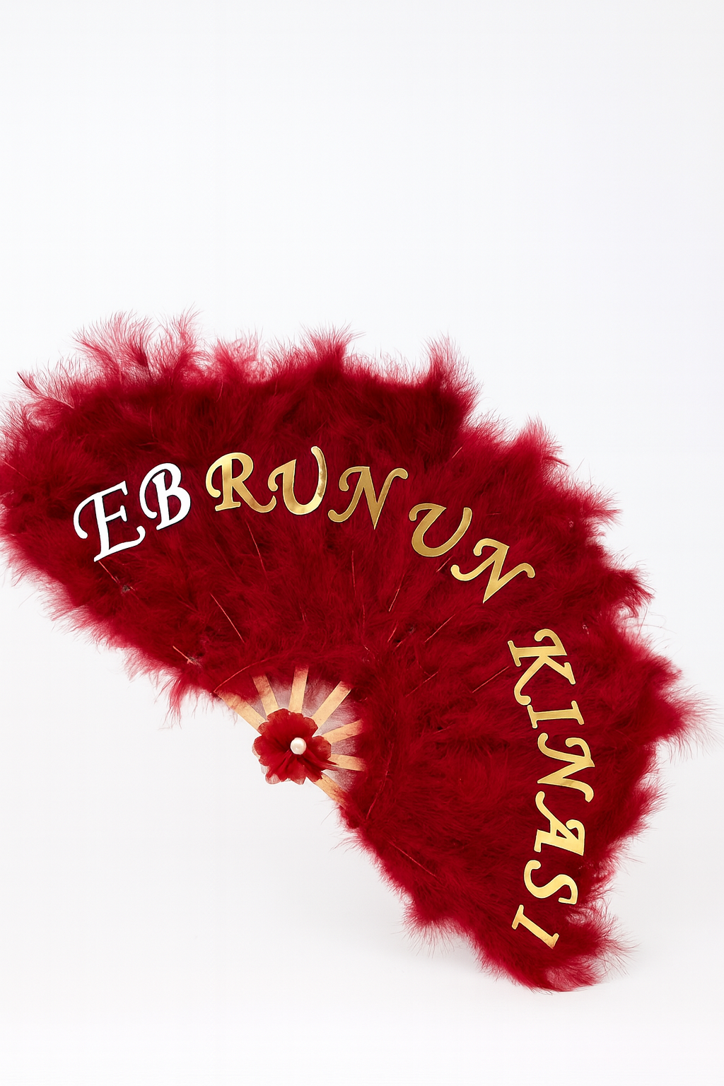 Gelin Yelpazesi, Bekarlığa Veda Partisi, Bride To Be, Nedime, Kına Gecesi, Ahşap Tüylü Yelpaze