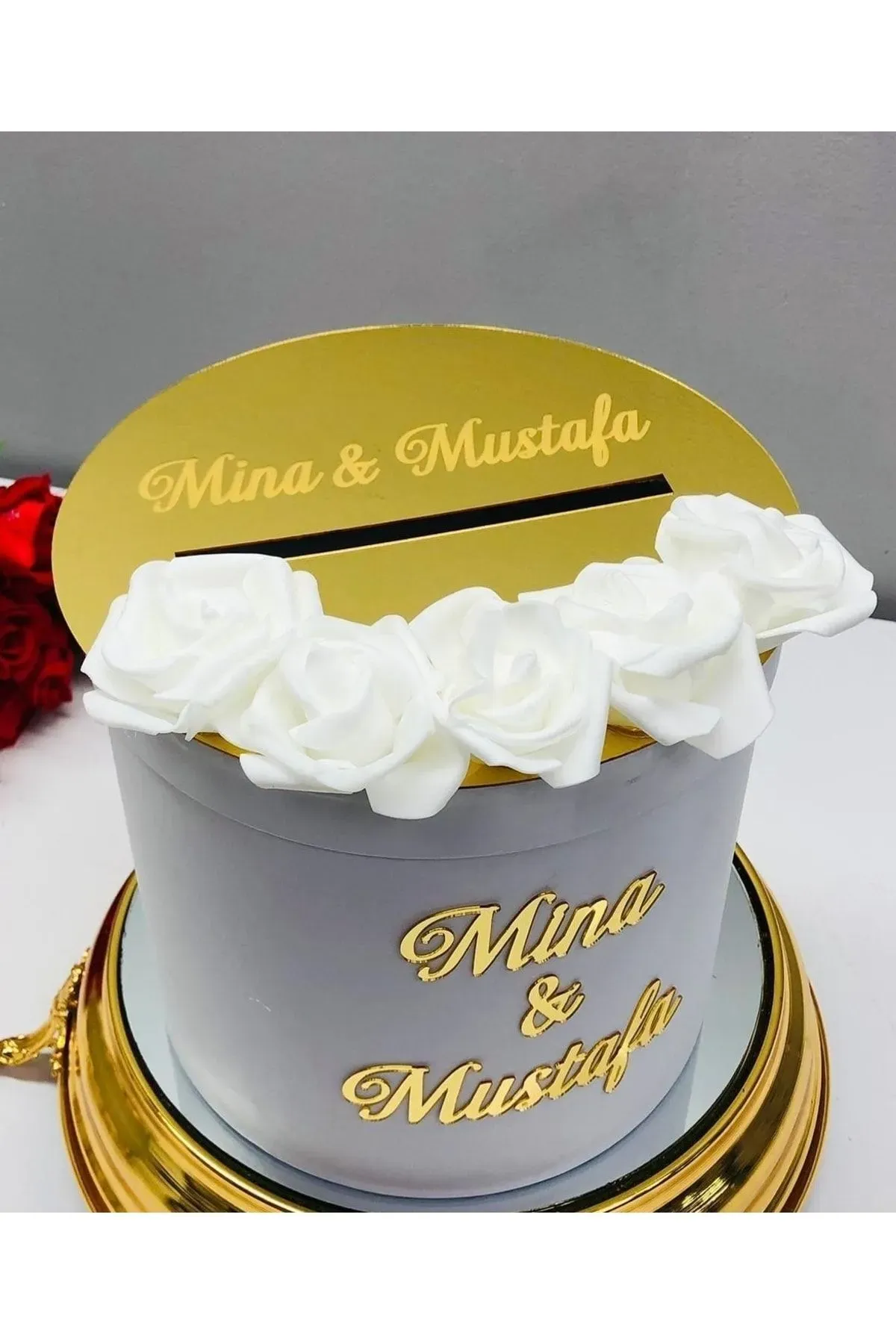 Takı Kutusu Özel Tasarım Düğünde Para Toplama Kutusu, Kırgım Kutusu