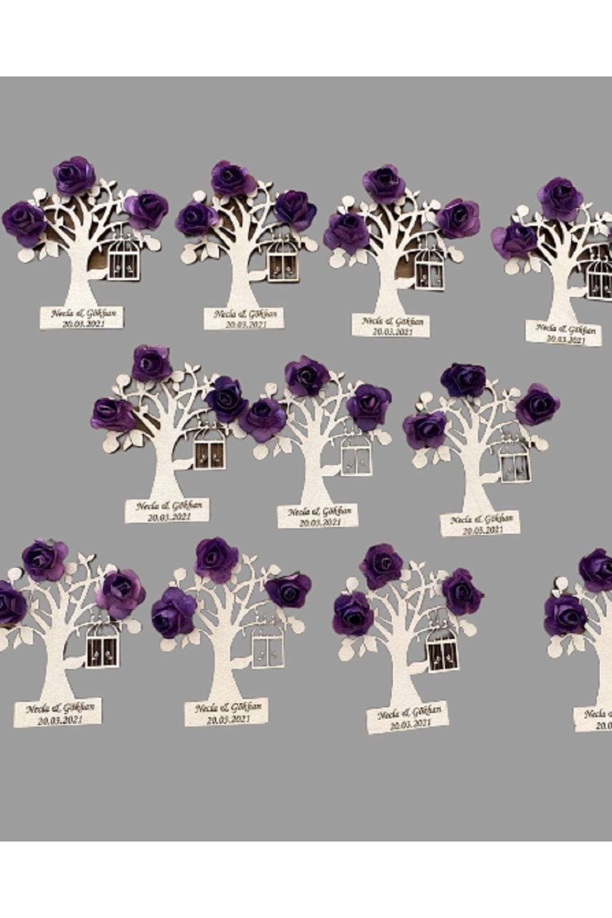 Nikah Hatırası Nişan Hatırası Magneti 30 Adet