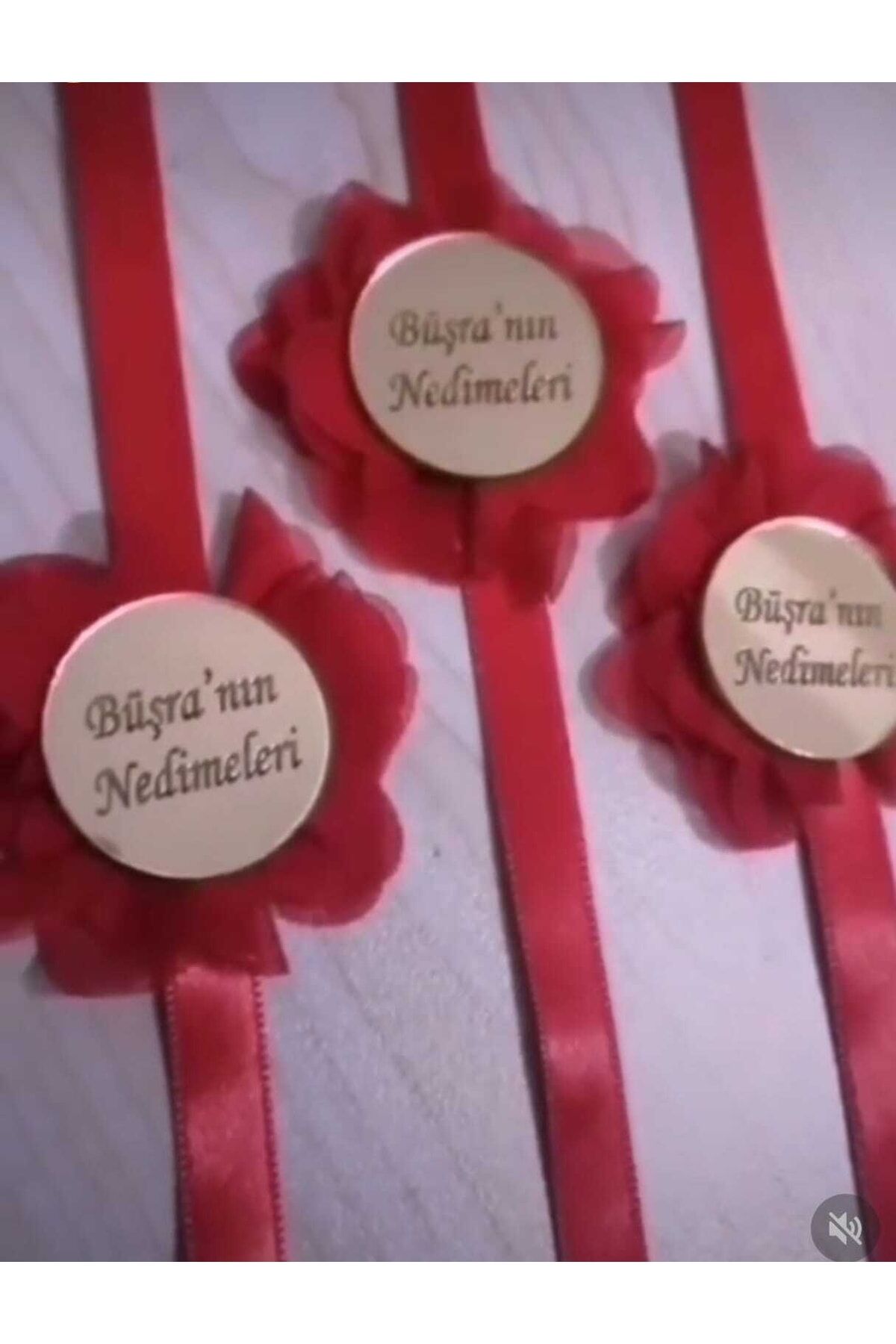 Kına Gecesi Kına Malzemesi Isme Özel Pleksi Nedime Bilekliği 10 Adet