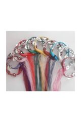 Rengarenk Süslü Vurmalı Zilli Tef Kına Malzemeleri Müzik Aleti 10'lu