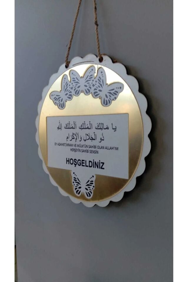 Gold Plexi Kapı Süsü Süslü Lüx Duvar Süsü Duvar Dekoru 20 santim çap