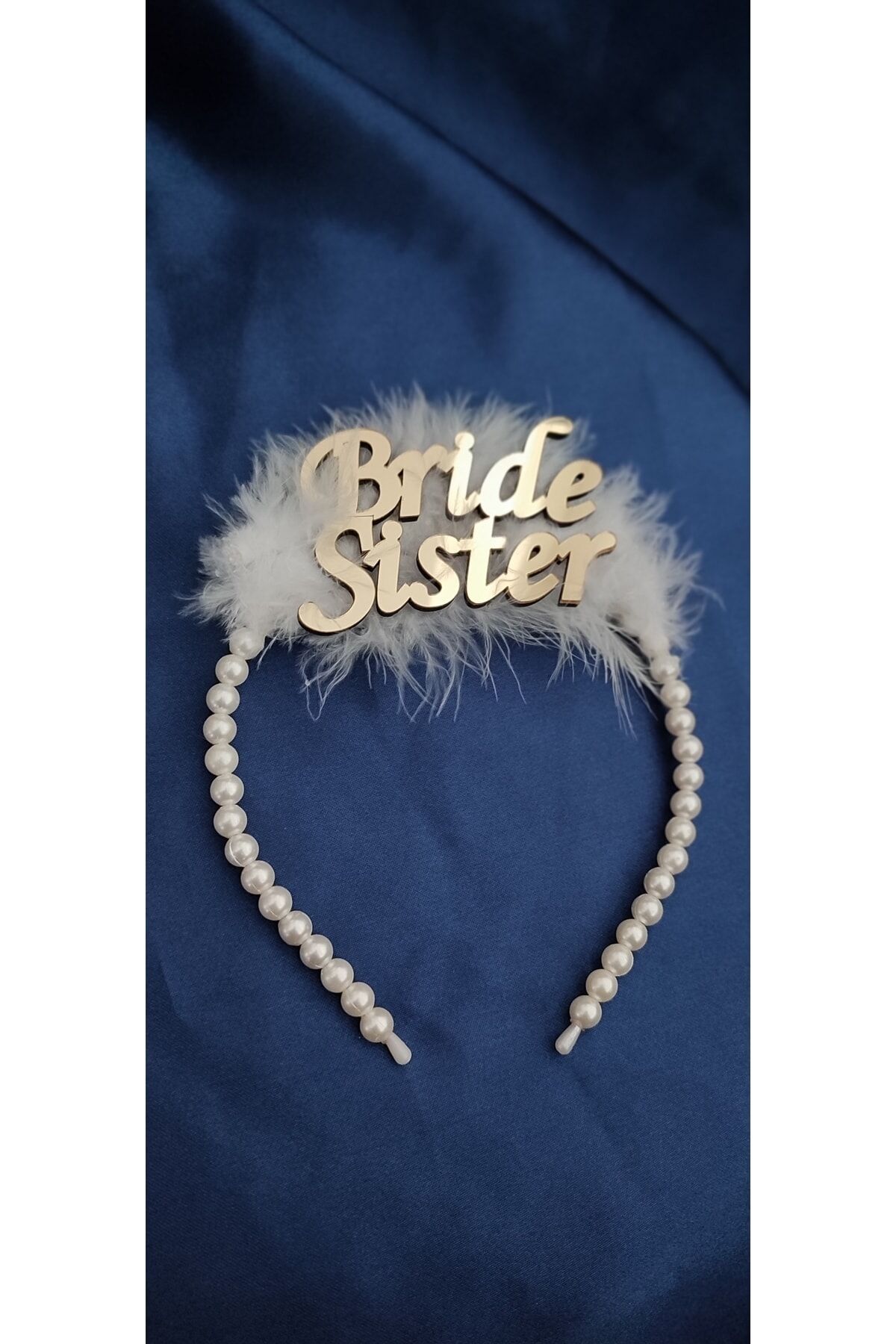 Bride Sister Taç Gold Yazılı
