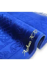 Kişiye Özel İsimli Lüx Kalın Kadife Peluş Kaymaz Taban Seccade, Çeyizlik Hediyelik Tesbihli Seccade!