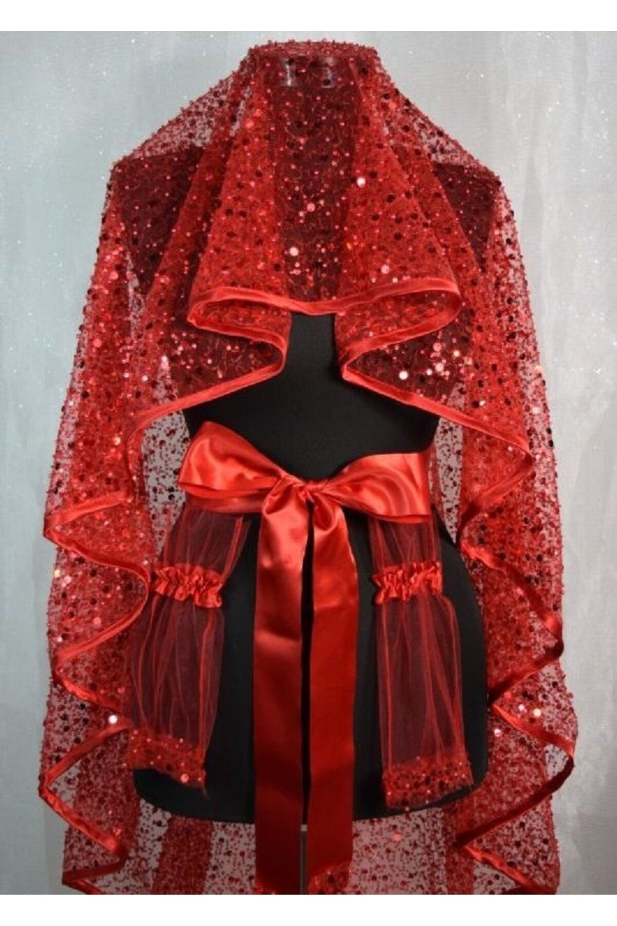 Gelin Duvak Seti, Otantik Model Pul Baskılı Kına Duvağı Seti Gelin Duvağı