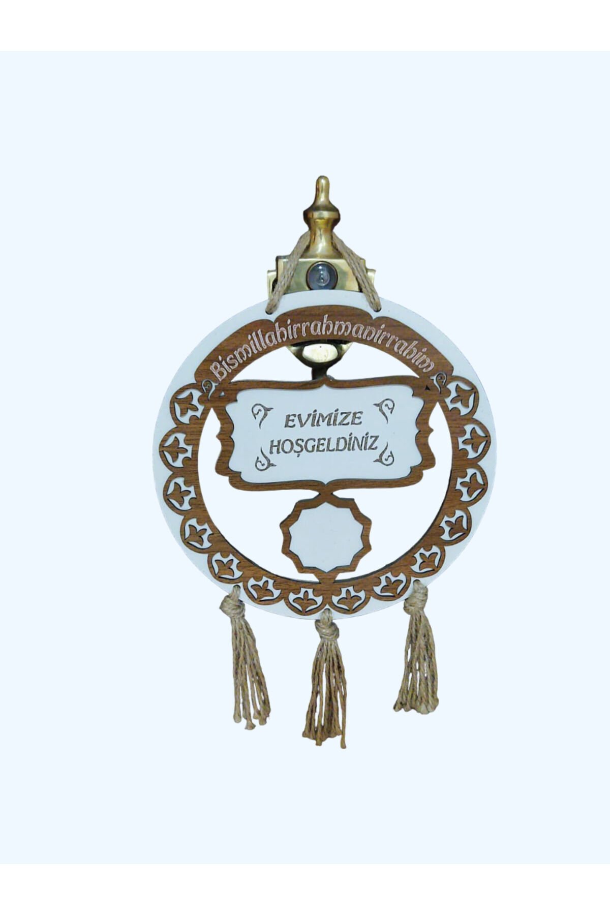 Ahşap Kapı Süsü Evimize  Hoşgeldiniz Kapı İisimli Duvar Süsü