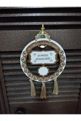 Ahşap Kapı Süsü Evimize  Hoşgeldiniz Kapı İisimli Duvar Süsü