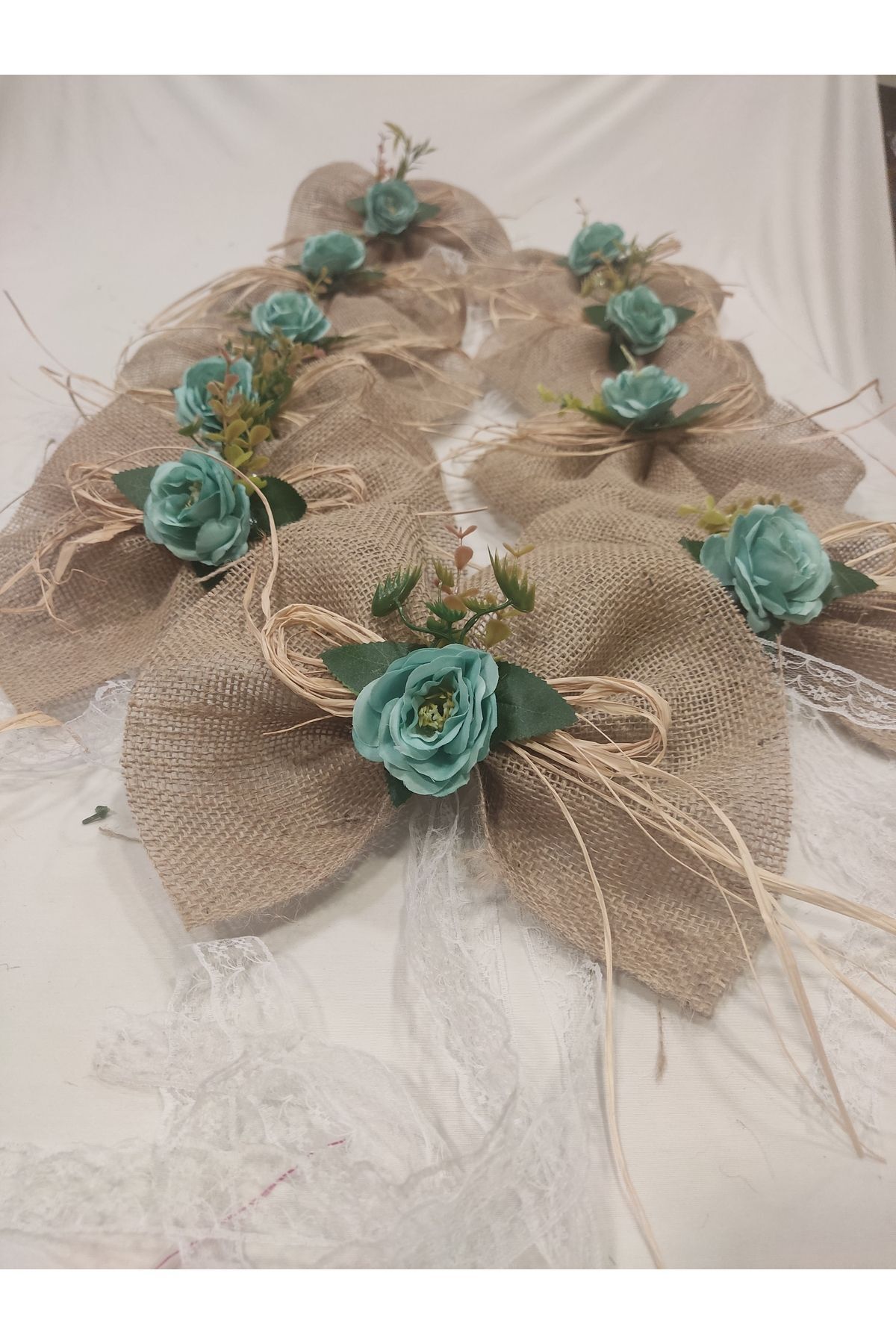 Düğün Nişan Kına Gelin Arabası Süsü Güllü Konvoy Süsü 10'lu