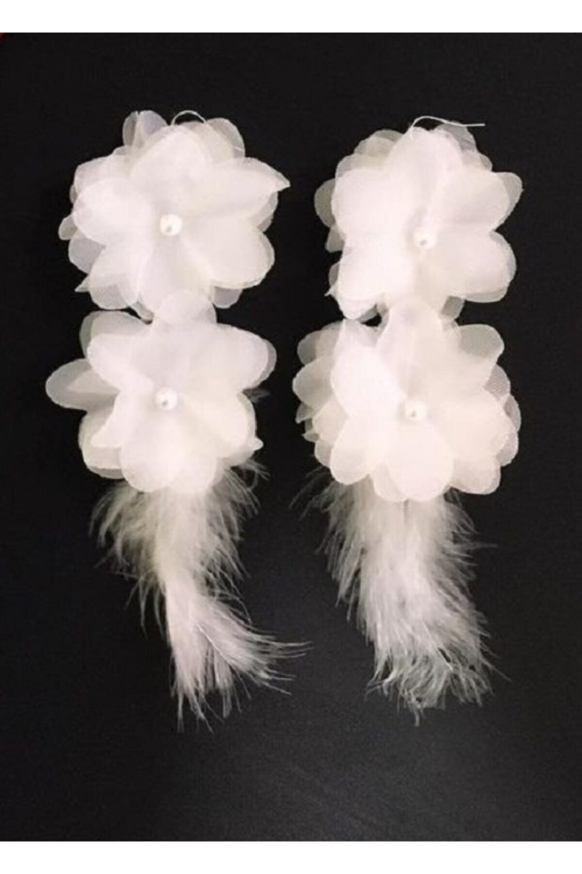 Gelin Küpesi Lazer Gül Ve Kuru Çiçekli Gelin Küpesi Kına Düğün Küpesi