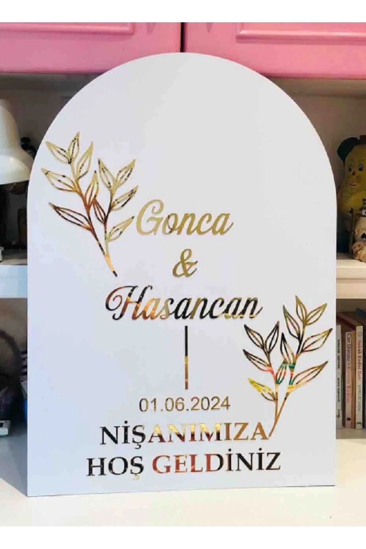 Karşılama Panosu Düğün, Söz, Nişan, Kına, Sünnet Karşılama Panosu 40*60