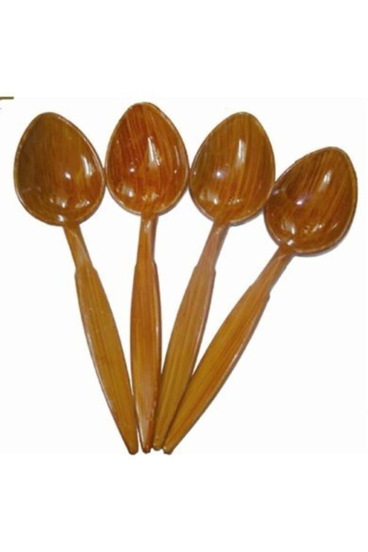 Uzun Ahşap Görünümlü Oyun Kaşığı 1 Takım (12adet)