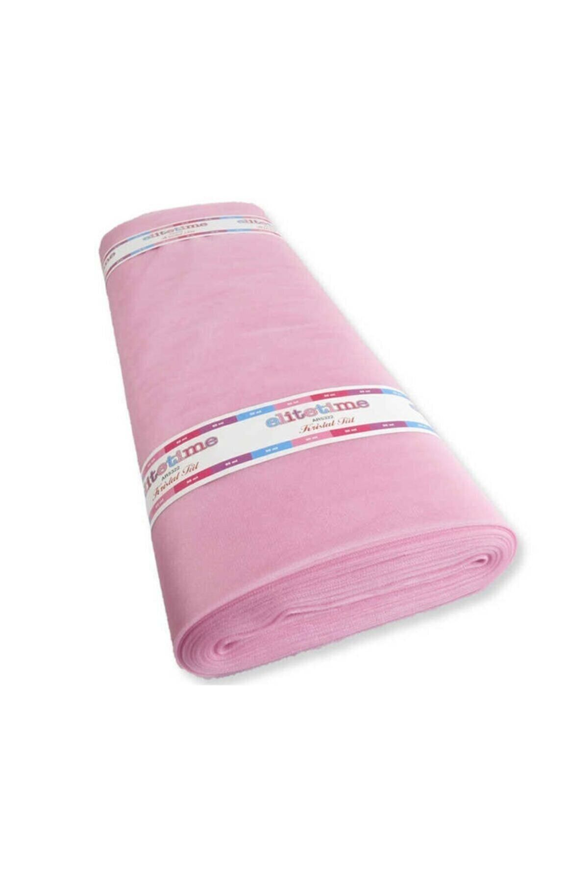 Kristal Tül 1 Metre Süsleme Tülü Pembe