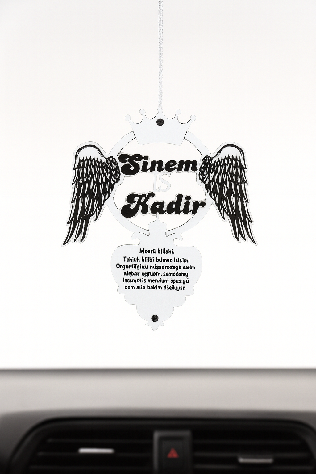 Melek Kanadı Araba Süsü Pleksi Araba Dikiz Aynası Süsü Gold Hediyelik Ürün