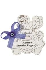 Ahşap Sünnet Hatırası Magnet, Dağıtmalık Hediyelik 30 Adet