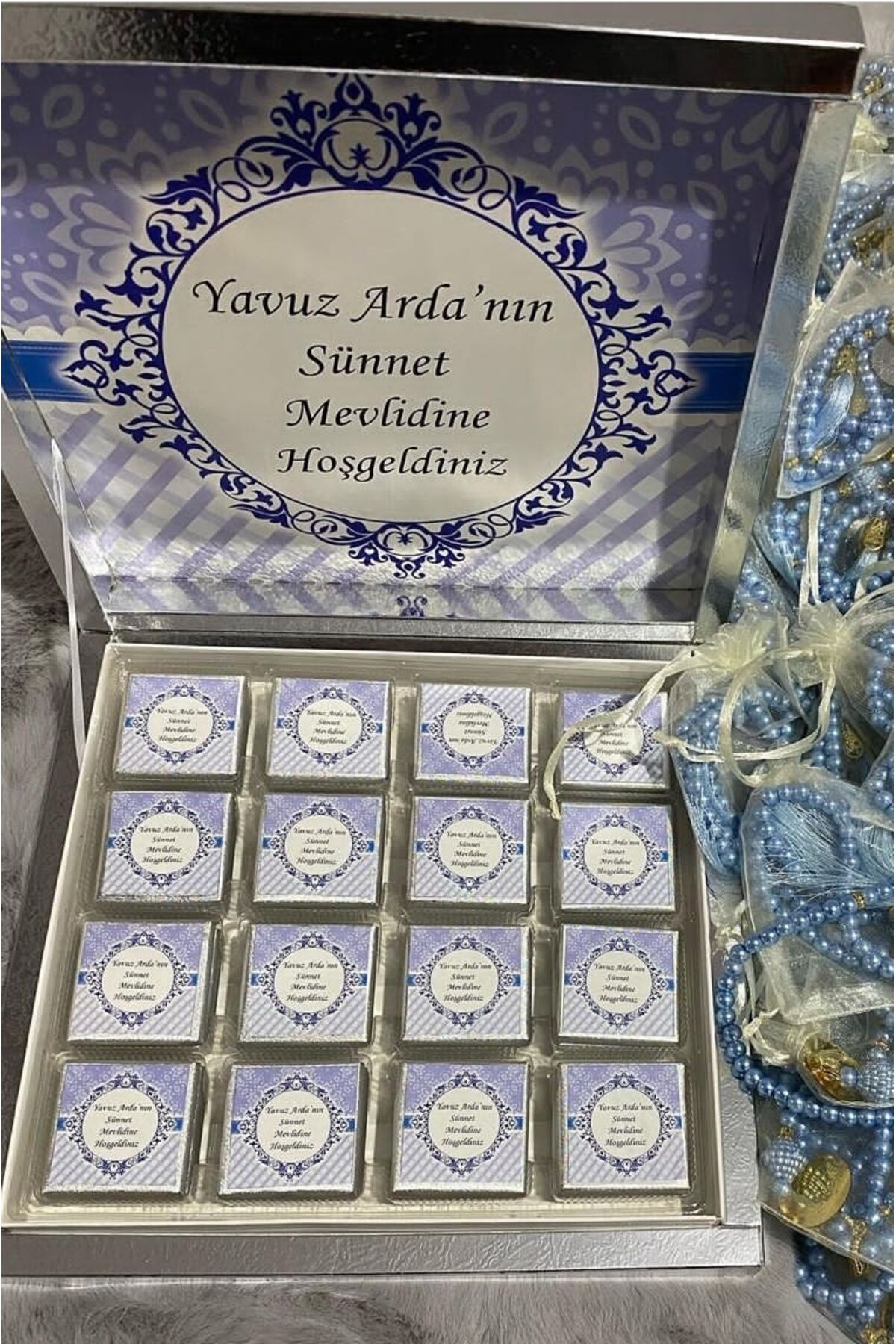 Isme Özel Sünnet mevlidi Çikilotası, mevlid Çikolatası