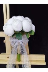 Şakayık Gelin Buketi Gelin El Çiçeği Düğün Kına Nişan Çiçeği