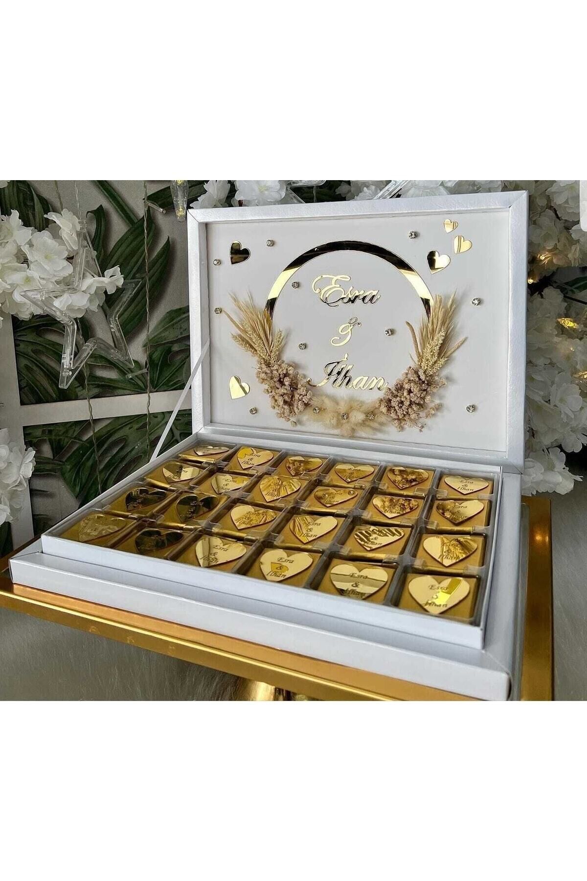 Isme Özel Isteme Çikilotası, Düğün Nikah Kına Çikolatası Kız Isteme Çikilotası