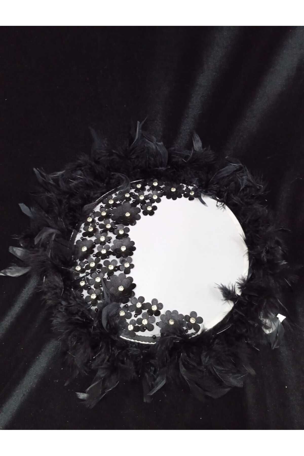 Isme Özel Kına Tefi Otriş Süslü Tüylü Deri Tef Vurmalı Çalgı Def