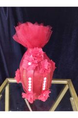 Kına Testi, Lüx Model Tüylü Lazer Güllü Testi Kınada Kırmak Için Testi, Hediyelik Testi