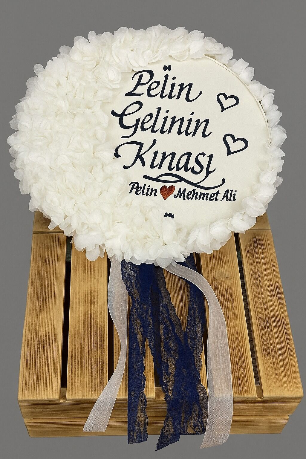 Isme Özel Deri Tef Kına Tefi Lazer Güllerle Süslenmiş Gelin Tefi 30 Cm Vurmalı Çalgı Müzik Aleti