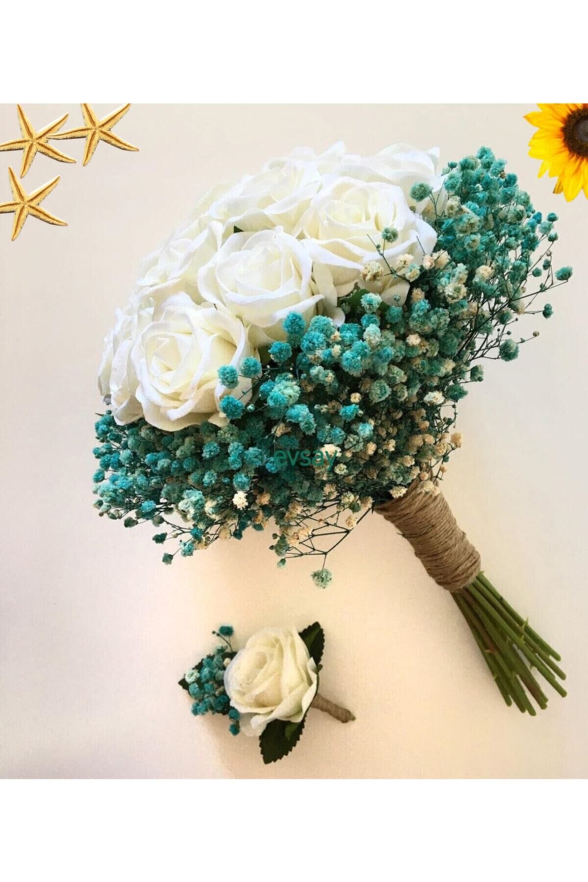 Gelin  Gül Demeti Damat Yaka Çiçeği