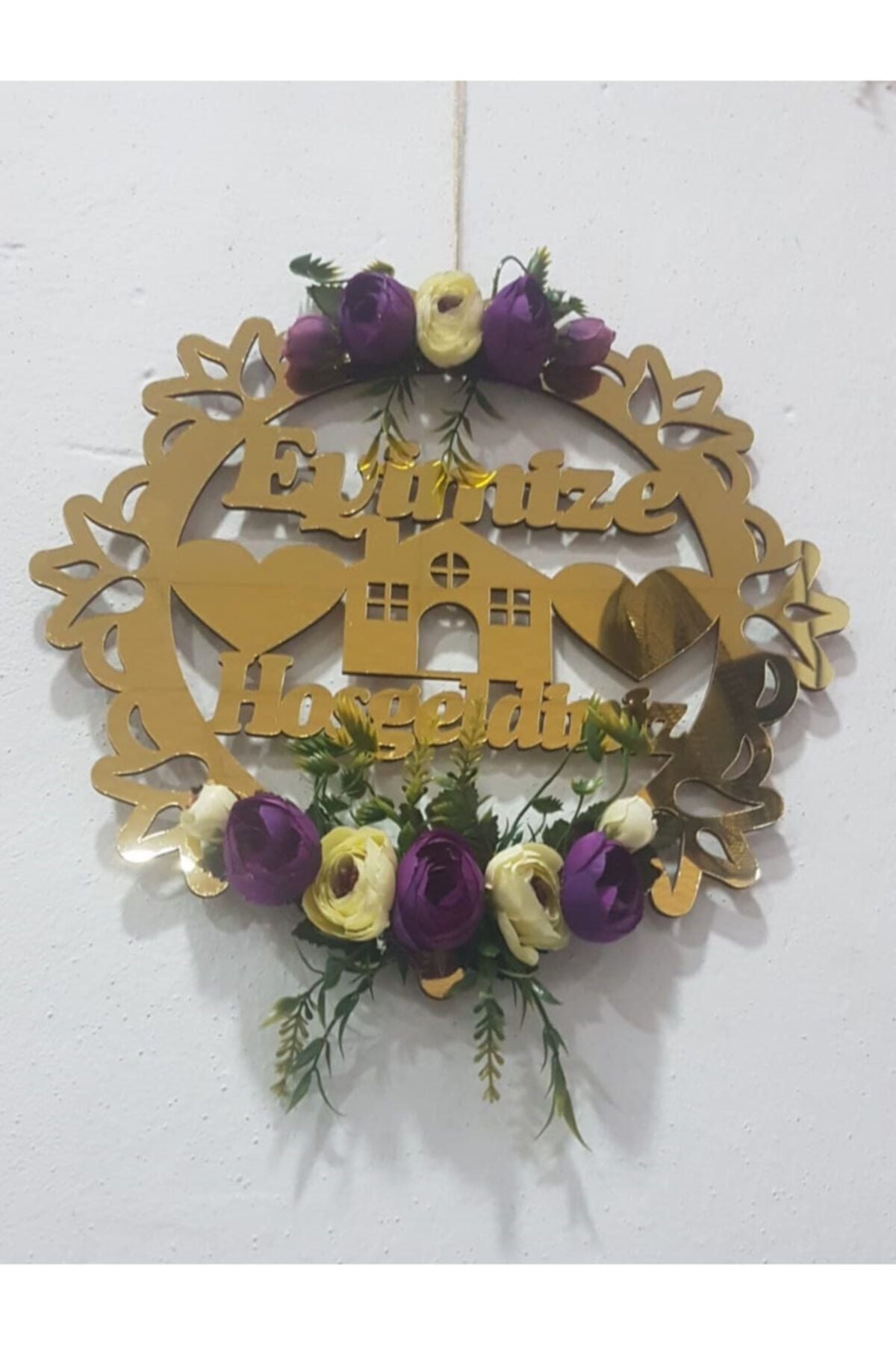 Hoşgeldiniz Yazılı Plexi Kapı Süsü Lüks Kapı Süsü Ahşap Duvar Ve Kapı Süsü Renkli