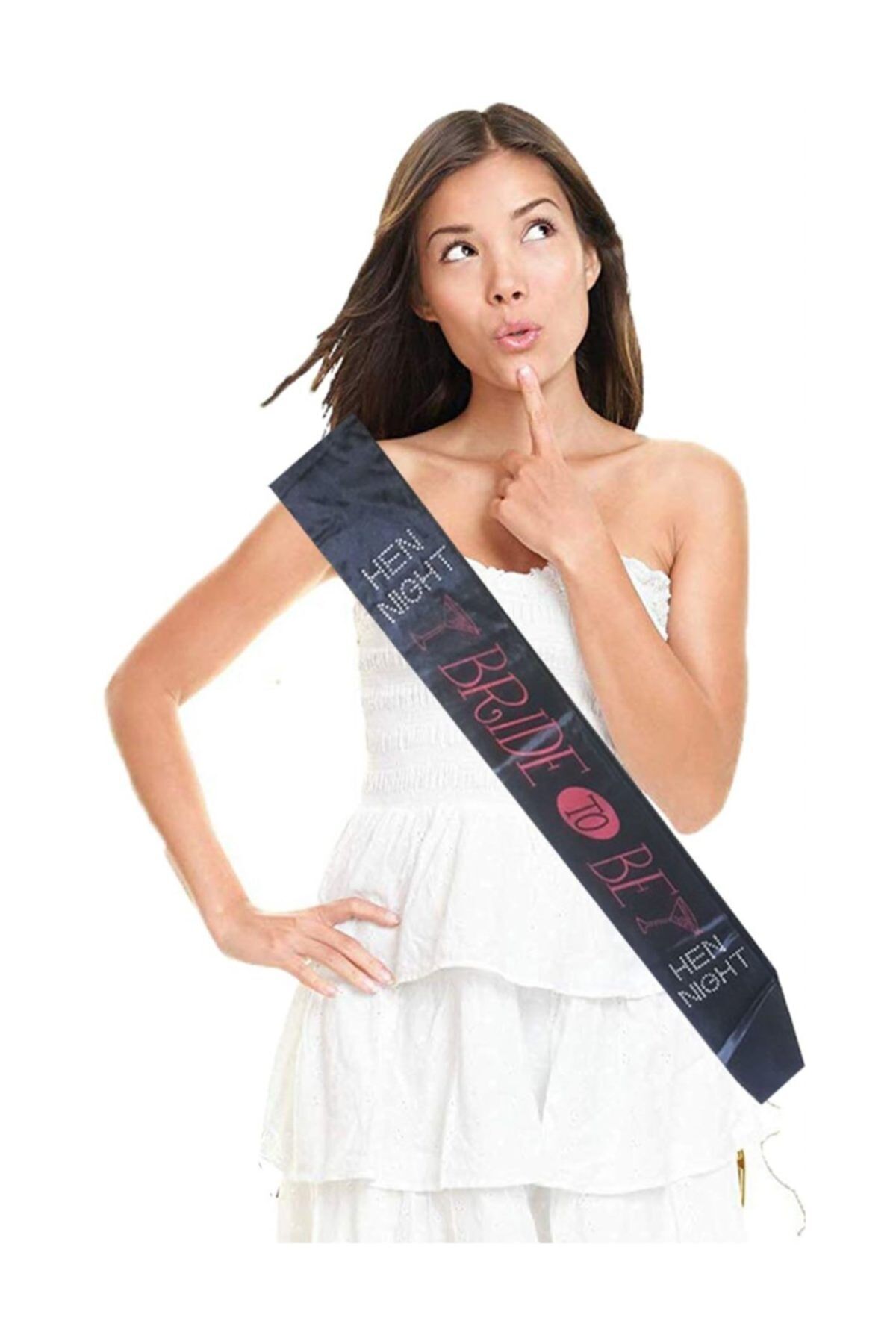 Kadın Parti Bride To Be Siyah Kuşak Bekarlığa Veda