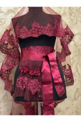 Gelin Kına Duvağı Tel Kırma Zarif Tasarım Gelin Kına Yüz Örtüsü Düğün Nikah Nişan Kına