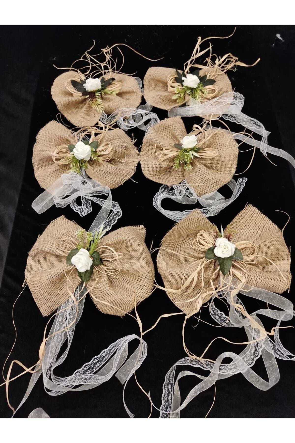 Düğün Nişan Kına Gelin Arabası Süsü Güllü Konvoy Süsü 10lu