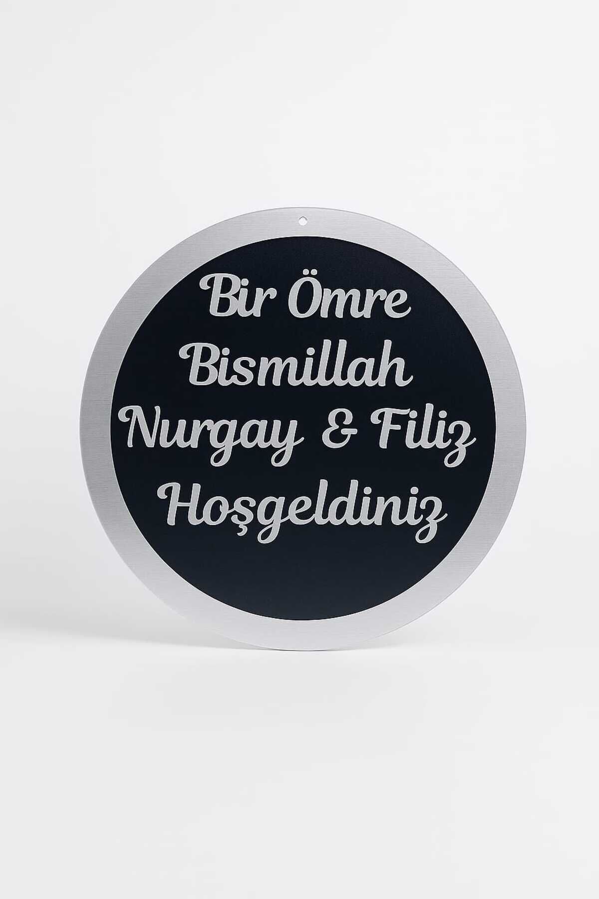 Hoşgeldiniz Yazılı Kapı Isimliği Kapı Süsü Duvar Süsü İsme Özel Kapı Süsü