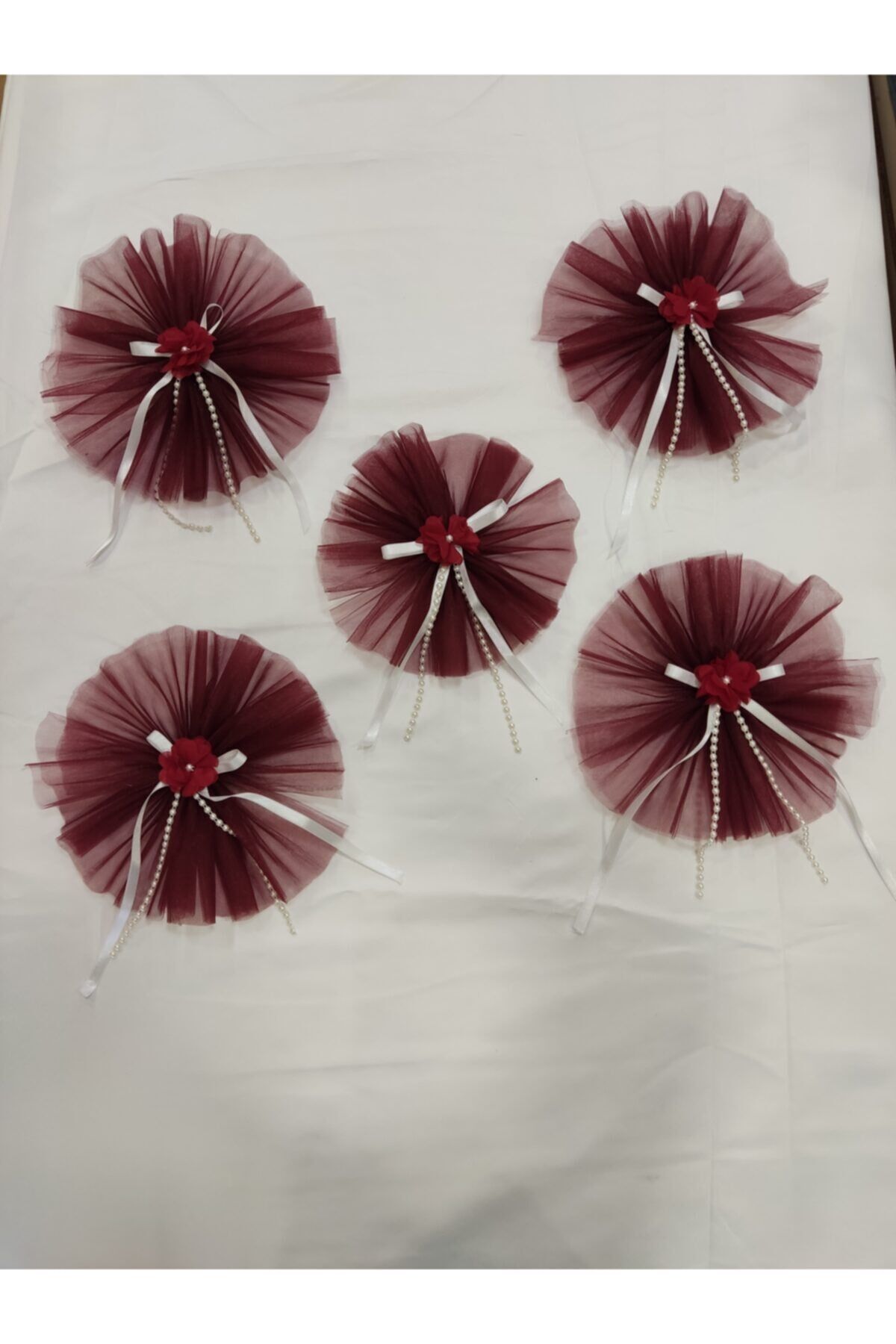 Hobi Bohça Süsü Kına Süsü Konvoy Süsü Bordo 5 Adet