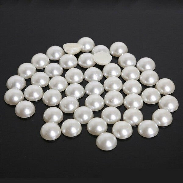 Yarım İnci Yuvarlak 8 Mm 250 gram Beyaz