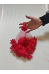 Kına Geceleri Için Lüks Arnavut Gelin Halay Mendili Kına Malzemesi Gelin Kına Mendili Damat Mendili Kırmızı
