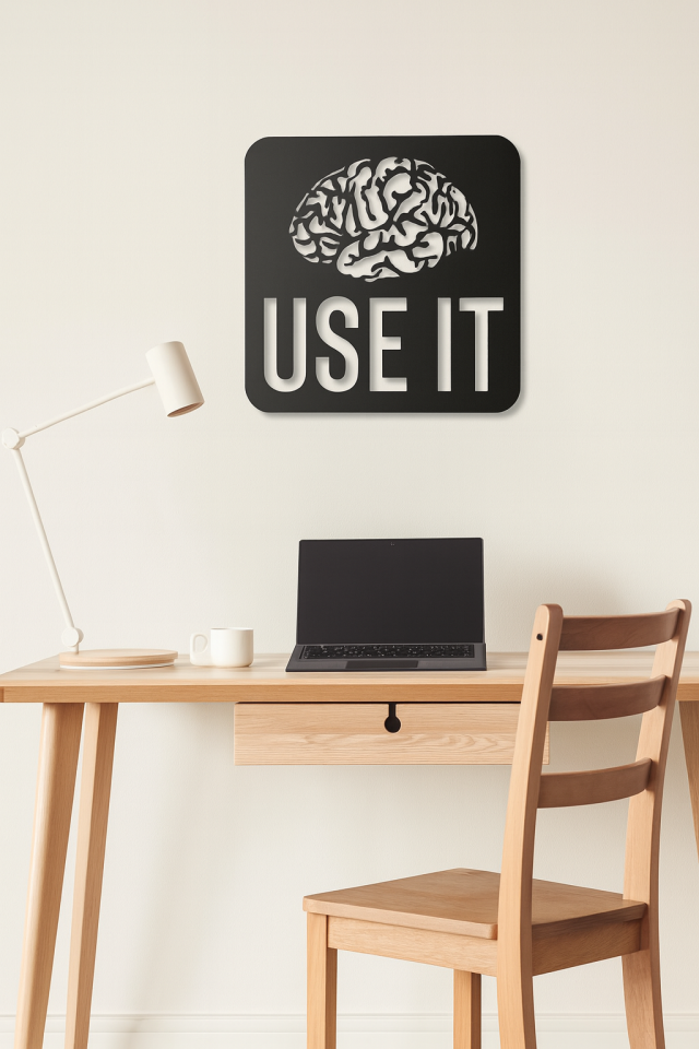 Use It Duvar Dekoru Tablo Mdf Ahşap Lazer Kesim Duvar Panosu 25*25