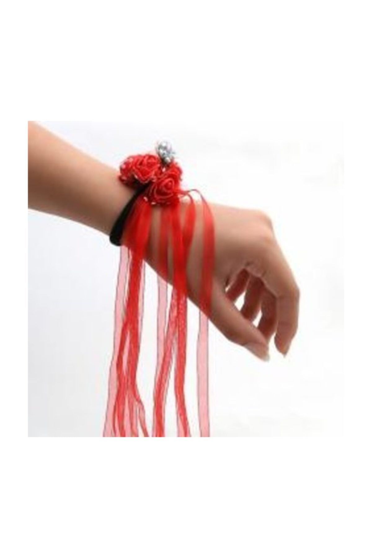 Kına Gecesi 12 Adet Lastikli Nedime Bileklği Kırmızı