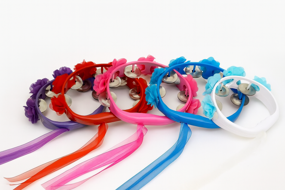 Lazer Kesim Gül Süslenilmiş Rengarenk Plastik Tef Kına Defi Kına Malzemesi 10lu