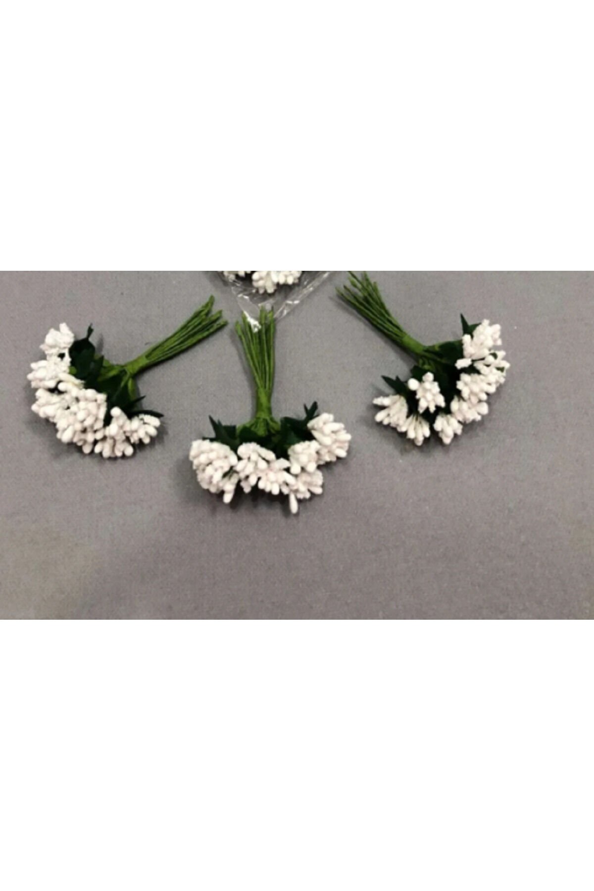 Beyaz Renkli Nikah Şekeri Bebe Hediyelik Süsleme Tohum 3 demet (36 adet)