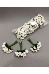 Beyaz Renkli Nikah Şekeri Bebe Hediyelik Süsleme Tohum 3 demet (36 adet)