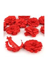 Kına Gecesi Kına Malzemesi 12 Adet El Gülü Kırmızı